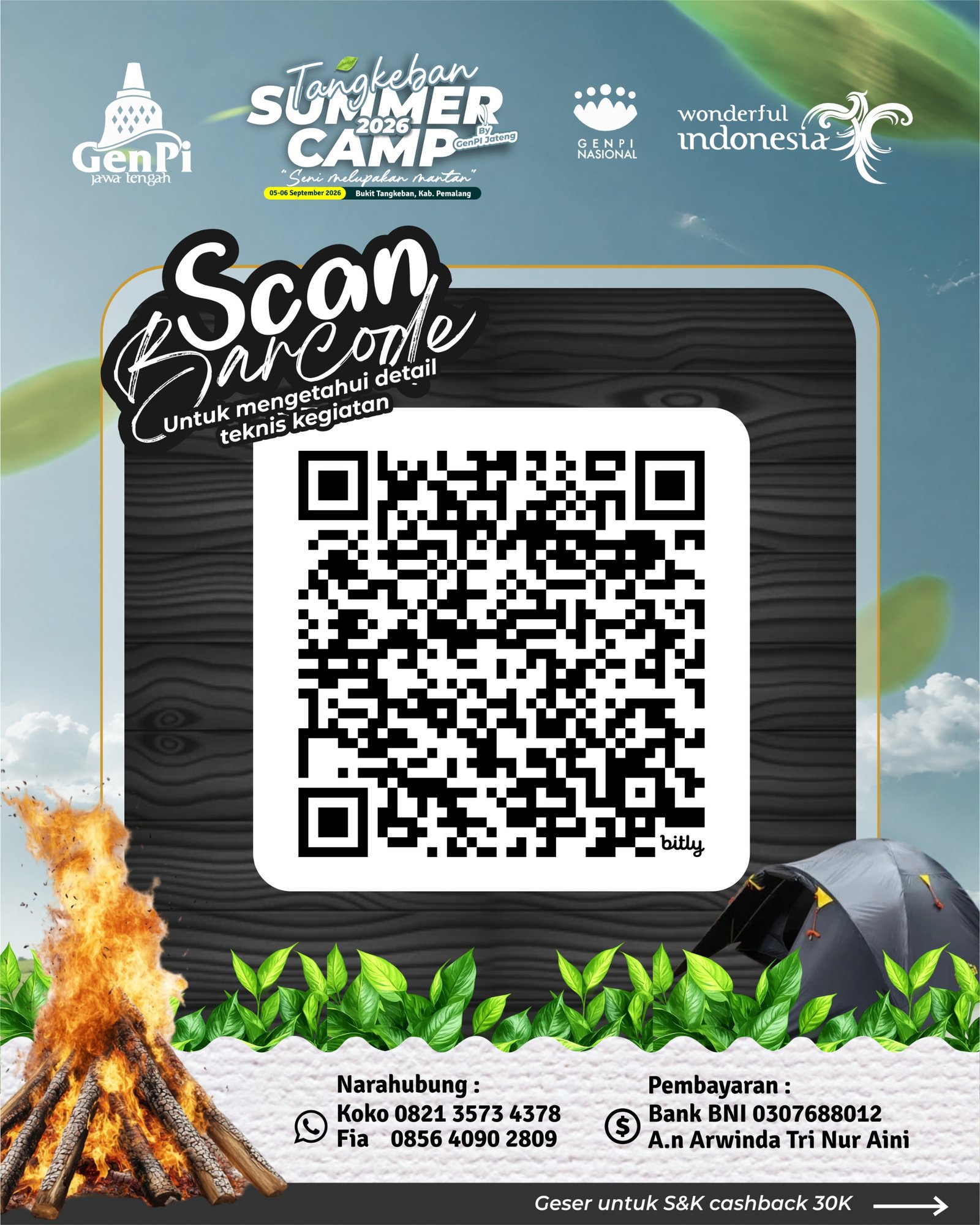 QR code detail teknis Tangkeban Summer Camp 2026